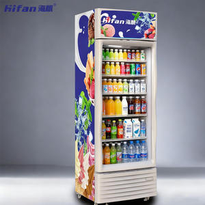 Réfrigérateur vertical à <span class=keywords><strong>double</strong></span> température avec <span class=keywords><strong>porte</strong></span> en verre pour boissons - Réfrigérateur de présentation efficace - Équipement de réfrigération fiable - Product Image 1