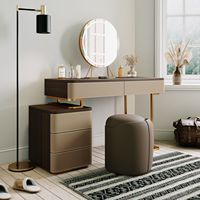 Offre Spéciale tables de maquillage de luxe armoire moderne pour chambre à coucher commode de maquillage coiffeuse ensemble table de maquillage nordique design avec miroir