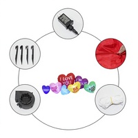 Letras Luminosas Inflables con la Palabra LOVE, Modelo Profesional ODM para Decoración de Bodas y Fiestas de San Valentín, con Bomba de Aire Eléctrica
