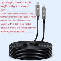 Câble Fibre Optique USB 3.2 USB-A vers USB-C AOC 50m 10 Gbit/s pour Ordinateur Portable, Appareil Photo, etc.