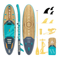 Planche de paddle gonflable OEM 10,6'x32"x6" 320L 150kg en PVC Drop Stitch DWF avec pagaie en carbone, certifiée CE EN ISO, kit de réparation et pompe inclus
