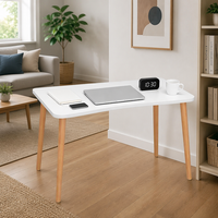 Bureau d'ordinateur de style moderne, table d'étude peu encombrante pour chambre à coucher, maison de location, dortoir, bureau d'écriture pour étudiant, design minimaliste
