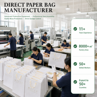 Sacs cadeaux en papier blanc de luxe personnalisés avec logo en feuille d'or, poignées en ruban satiné et étiquettes assorties pour les marques de mode, emballage de bougies