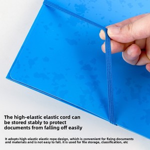 Prix usine Stockage de fichiers A4 <span class=keywords><strong>Dossier</strong></span> Coloré Marbre-motif <span class=keywords><strong>Papier</strong></span> <span class=keywords><strong>Dossier</strong></span> Avec Corde Élastique - Product Image 3
