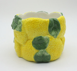 Grande carafe à jus <span class=keywords><strong>en</strong></span> céramique motif citron, <span class=keywords><strong>pot</strong></span> à eau <span class=keywords><strong>en</strong></span> porcelaine texturé fruits, poignée peinte à la main, écologique, compatible lave-vaisselle, 1L - Product Image 5