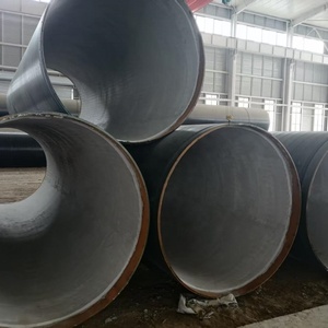 Tubería de Polietileno Reforzado con Acero 3PE Anticorrosión, Revestimiento Interno de Mortero de Cemento, Tubo Espiral Soldado - Product Image 1