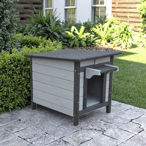 Maison pour chat en bois Cacher la maison Petit abri pour chat - Product Image 4