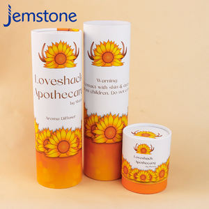 Ventes d'usine - Tube en papier kraft recyclable - Impression de logo en couleur - Pour l'emballage de diffuseurs d'arômes et de flacons de parfum - Product Image 1