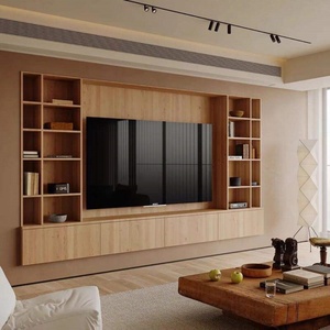 Meuble TV sur mesure de style le plus récent, ensemble de meubles modernes pour salon, meuble TV, table, armoires de rangement, ensemble de canapés - Product Image 1