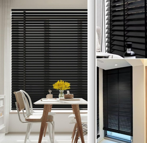 Persianas de Madera Personalizadas de Paulownia y Tilo, Inalámbricas, Manuales y Motorizadas, <span class=keywords><strong>para</strong></span> Hogar Inteligente, Oficina, Hotel, Directo de Fábrica, OEM Premium - Product Image 1
