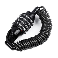 Serrure de casque de moto Portable vélo mot de passe fil d'acier serrure VTT casque mot de passe serrure