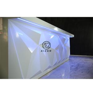 Quầy <span class=keywords><strong>Bar</strong></span> Thiết Kế Kim Cương Led Bề Mặt Rắn Đá Nhân Tạo Theo Yêu Cầu Của Nhà Máy Quầy <span class=keywords><strong>Bar</strong></span> Hình Chữ L Cho Nhà Hàng Hộp Đêm Gia Đình - Product Image 4