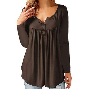 Oemtailor เสื้อผู้หญิงลำลองคอวีผ้าชีฟองขนาดใหญ่พิเศษสำหรับฤดูร้อน - Product Image 2