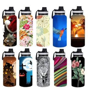 Botella de Agua Deportiva Aislada de Acero Inoxidable con Recubrimiento en Polvo, Boca Ancha, 18oz, 32oz, 40oz, con Tapas y Logotipo Personalizado - Product Image 6
