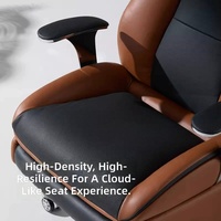 Fauteuil de massage électrique ergonomique moderne avec base rotative réglable en cuir véritable
