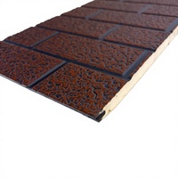 Panneaux sandwich décoratifs en aluminium gravé, isolés en PU, ignifuges et imperméables, certifiés 3D en relief, pour hôtels