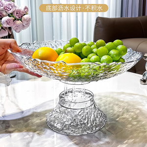 Bandeja de Frutas de Lujo con Forma Irregular y Drenaje, Bandeja Decorativa para Mesa de Centro de Sala de Estar, Color Sólido - Product Image 3