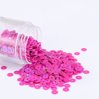 Paillettes rondes en PVC transparent mat irisé de 2 à 6 mm, 20 g, en vrac, pour accessoires de bricolage faits à la main – Vente en gros