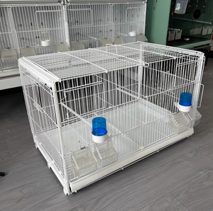 Cage à oiseaux pliable en métal de grande taille, cage à oiseaux multi-niveaux pour canaris, cage à canaris Gabbia <span class=keywords><strong>Cova</strong></span> Canarini avec plateau - Product Image 3