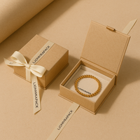 Lionwrapack Boîtes à bijoux personnalisées avec fermeture à ruban Emballage en papier écologique pour bagues Bracelets B2B vente en gros
