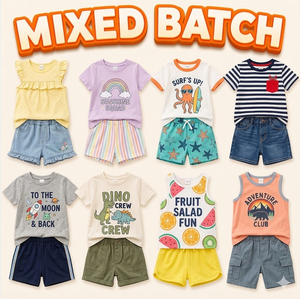 Ropa de Verano para Niños al por Mayor, Lote Aleatorio de Dos Piezas, Exceso de Inventario, Proveedor de Ropa Infantil - Product Image 5