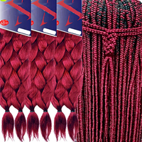 Vente en gros Europe : Tresses synthétiques pré-étirées Yaki Texture TZ de 48 pouces, 180g, 2 paquets, cheveux à tresser Jumbo, très demandées