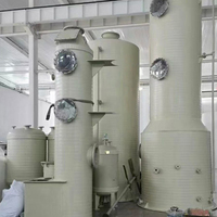 Torre de Tratamiento de Gases Residuales de Polipropileno (PP) con 95% de Eficiencia de Purificación, Maquinaria Ambiental para Eliminación de Gases Industriales