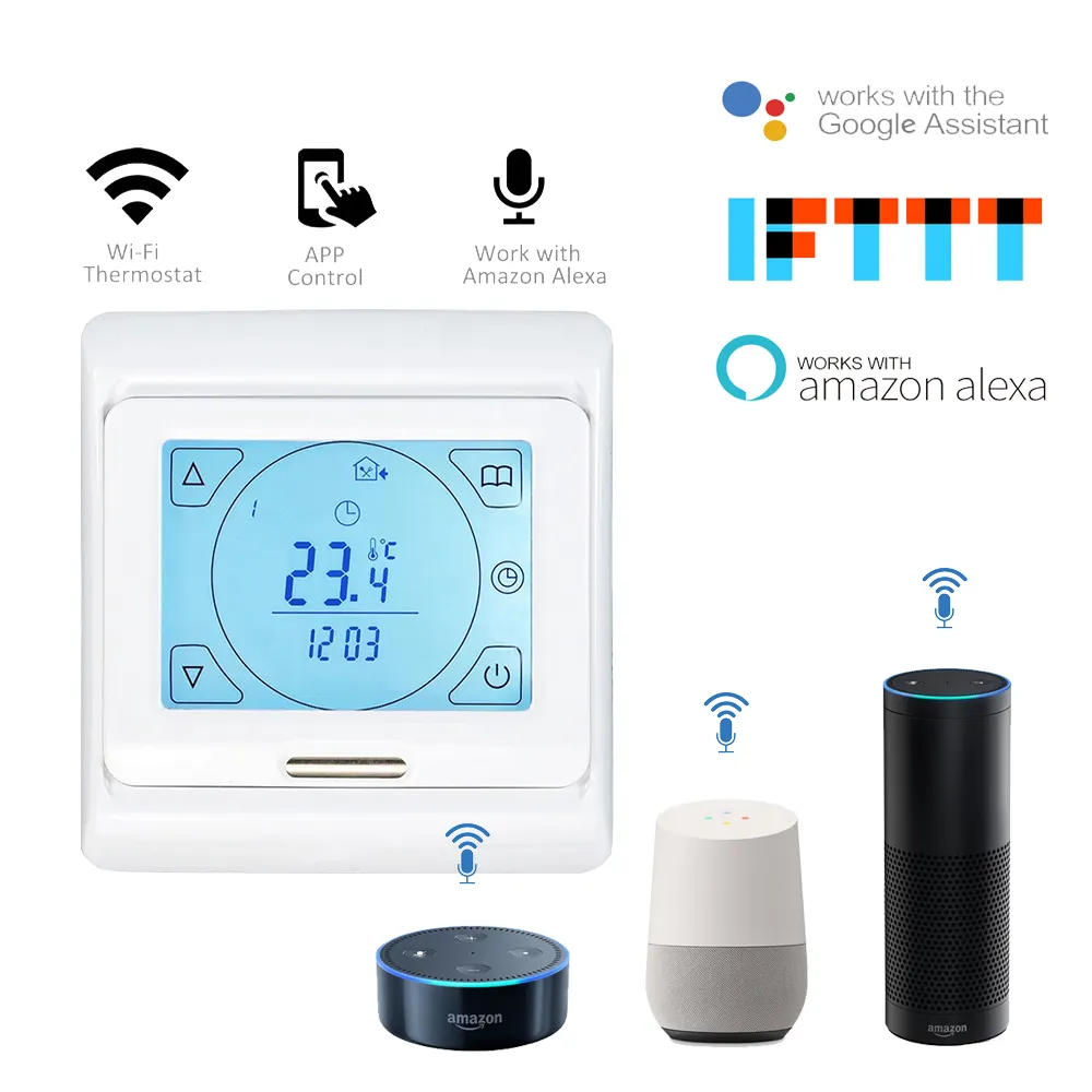 2020 sıcak sera ve ev WiFi LCD dokunmatik ekran oda termostatı