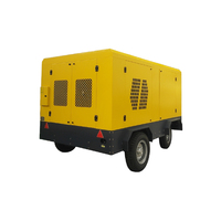 Compresseur d'air portable à vis diesel 800 CFM 20 bars, refroidi par air, lubrifié, avec moteur et roulement pour l'exploitation minière, les carrières et le forage