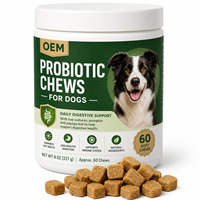 Friandises à mâcher naturelles probiotiques pour chiens et chats - Formule avancée riche en protéines pour le soutien digestif et immunitaire