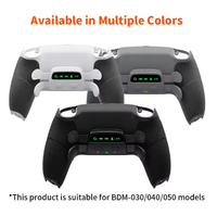 Pièces remplaçables, cartes de mise à niveau et coque arrière redessinée et 4 boutons arrière pour manette PS5 BDM 030&040&050&60
