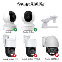 Soporte de pared para cámara con rotación de 180 grados y ángulo ajustable con base para Tp-Link Tapo C210