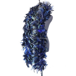 Plumas Artificiales de Gallo, Boa de Plumas de Gallo Rojo de 5-7 Pulgadas, Plumas de Gallo Schlappen para Fiestas, Decoración del Hogar y Espectáculos - Product Image 4