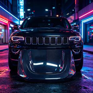 Capó de motor de fibra de carbono twill para SUV 4x4 con ventilación de flujo de aire, ajuste directo, capó de motor de repuesto para SUV - Product Image 1