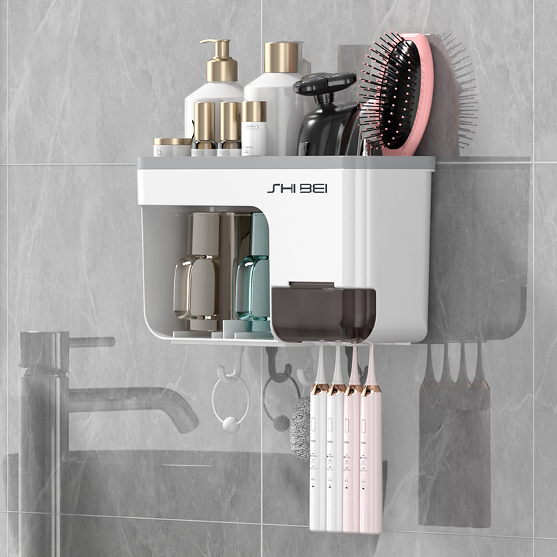 white Toothbrush holder-lovers complimentary gargle cup * 2