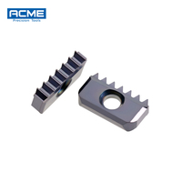 Fraiseuse à filetage interne/extérieur pour tour CNC 14I 2.0 ISO W NPT BSPT pour plaquettes de filetage en carbure PVD OEM 12/14/21/30/40N