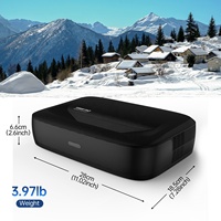 Nueva tendencia UST Short Throw Triple Color-Laser 4K UHD GTV System Smart 1200 ANSI Lumens Home Theater Proyector de video 3D