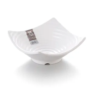 Top-level latest design tableware classic plastic melamine rectangular shallow bowl
