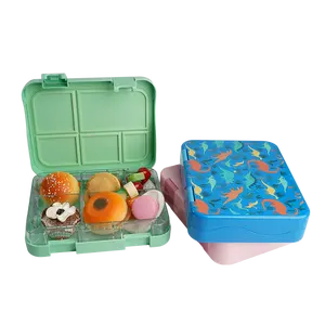 厨房和家庭4隔间儿童餐盒储物盒家庭用品儿童餐盒