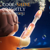 Baguette à bulles électronique LED portable, jouet lumineux automatique pour enfants et adultes, en plastique, pour anniversaire de tout-petit