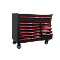 Armoire à outils professionnelle robuste à 12 tiroirs avec jeu d'outils complet, kit d'outils à main pour mécaniciens dans des plateaux en mousse EVA pour garage
