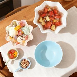 Tazón de Porcelana Creativo para Servir Ensalada de Frutas, Tazón de Cerámica con Relieve para Arroz, Sopa, Ramen, Vajilla para Hoteles y Restaurantes - Product Image 3