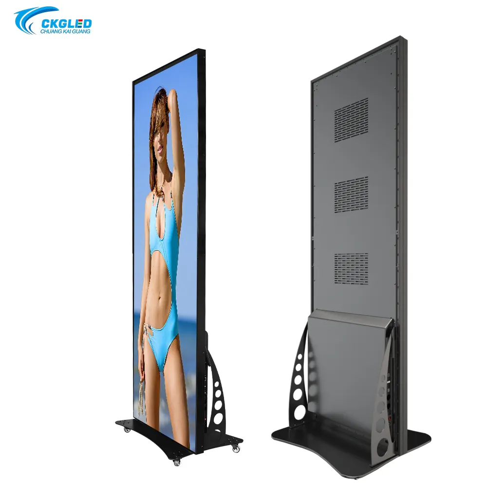 CKGLED Indoor Digital Signage Wifi 4G USB P1.9 P2 P2.5 P3 LED Banners Video Wall Board LED Display Poster Display