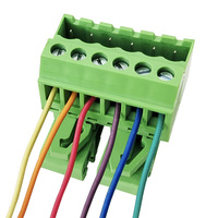 Connecteur et fiche pour montage sur rail DIN 35 mm, pas de 5,08 mm - Bloc de bornes en ligne sans soudure 2-24P