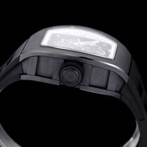 A simple and elegant designer business style <b>second</b> <b>hand</b> hour black ceramic dial men's automatic mechanical wristwatch - Product Image 5