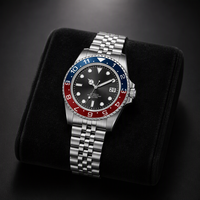 Montre mécanique de luxe sportive pour homme, boîtier en acier inoxydable, lunette en cristal saphir, étanche 100 m, bracelet de 20 mm, cadran à aiguilles