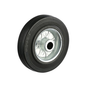 High Quality Black Rubber <strong>Caster</strong> for <strong>Metal</strong> Platform Trolley Cart Esd <strong>Caster</strong> 75 /80/100/125/150/160/200/250mm Rubber <strong>Wheel</strong> - Product Image 5