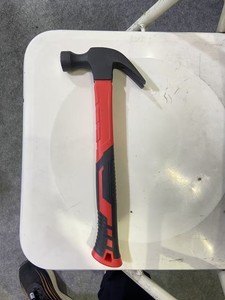 Cross-border source forging two-color plastic-coated fitter hammer masonry hammer round head hammer hammer carbon steel - Product Image 1