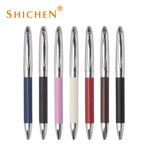 New design metal silver refill pen for leather and shoe marking with custom laser logo