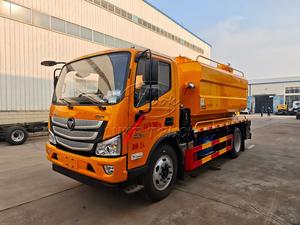 Camion aspirateur FOTON 10CBM avec moteur Cummins 156HP, double fonction de lavage et d'aspiration pour le nettoyage des fosses septiques et des égouts urbains - Product Image 2